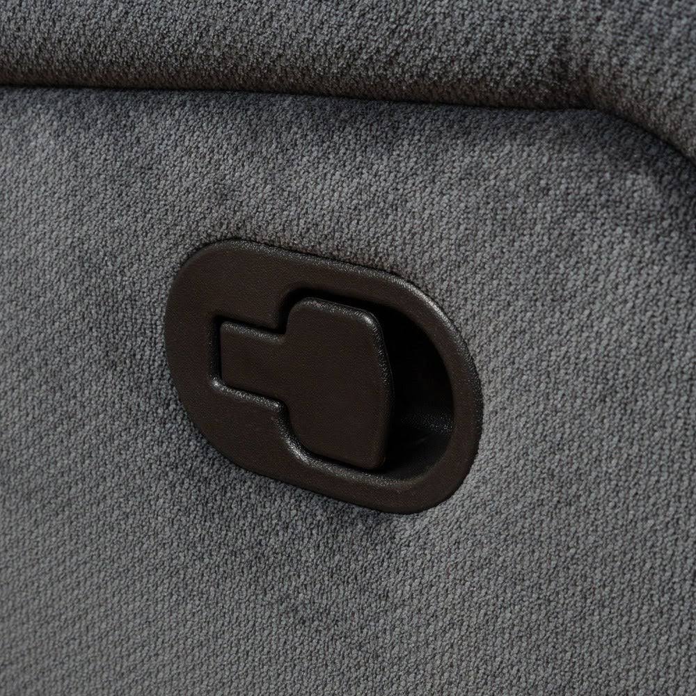 Grey Fabric Glider Recliner Club Chair G8373