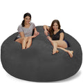 7' Memory Foam Bean Bag Chair Micro Suede L89944