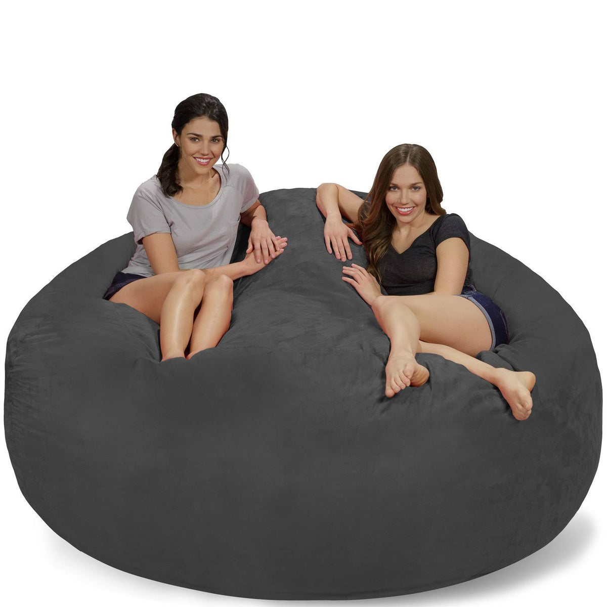7' Memory Foam Bean Bag Chair Micro Suede L89944