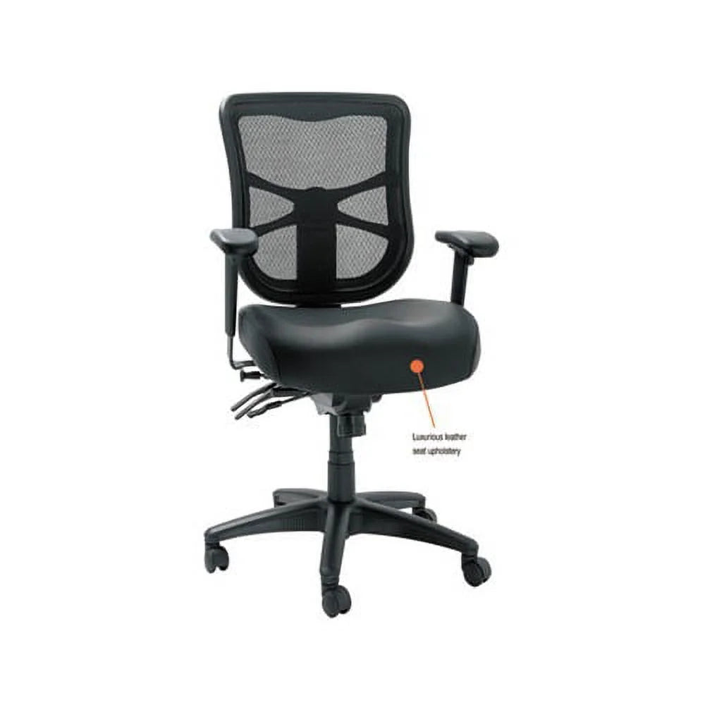 Black Mesh Mid-Back Multifunction Chair H497