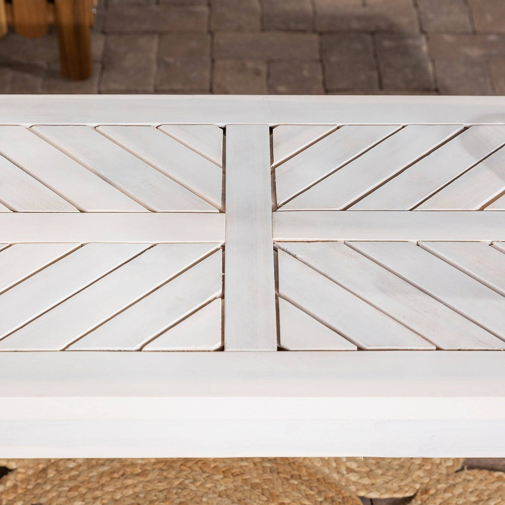 Dark Brown Chevron Patio Bench D671