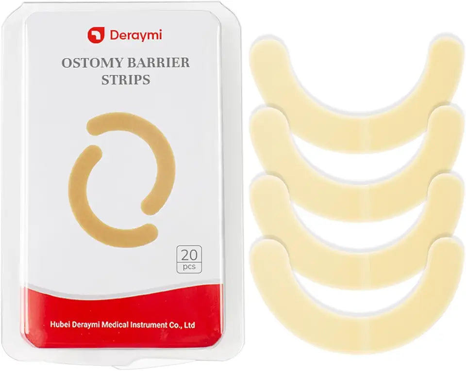 20 PCS Latex-Free Hydrocolloid Ostomy Barrier Strips N88399