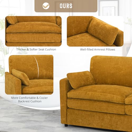 Black Chenille 3 Seats and 2 Seats Sofa Set with Pillows T42431