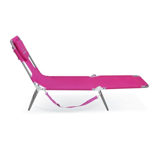 Blue Folding Reclining Outdoor Chaise Lounger T941