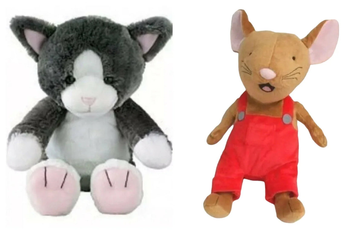 Set Of 2 Plush Soft Stuffed Animals D7358