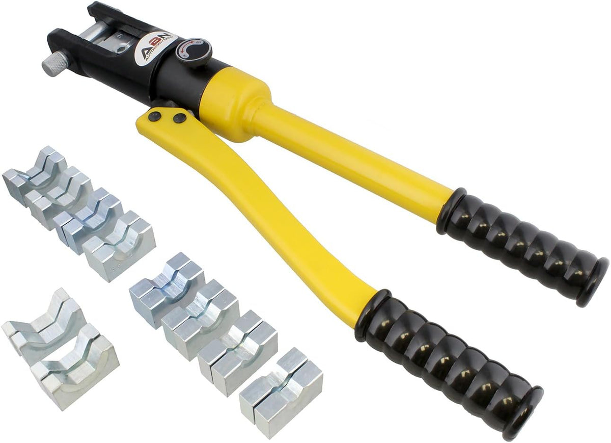 16 Ton Hydraulic Cable Crimper with 11 Crimper Dies J10880