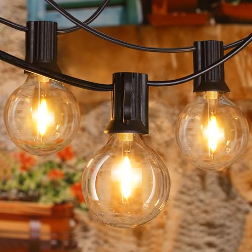 30FT 30Bulbs RGBW Color Changing Waterproof G40 String Lights B7515