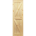 Solid Pine Unfinished Barn Door Slab Z86490