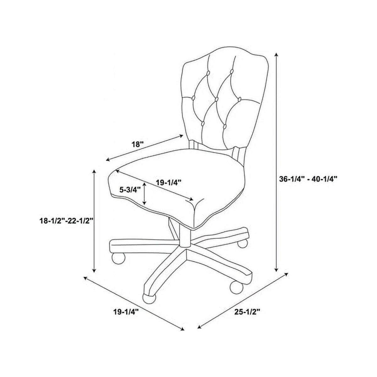 Beige Wood Upholstered Swivel Office Chair M8456