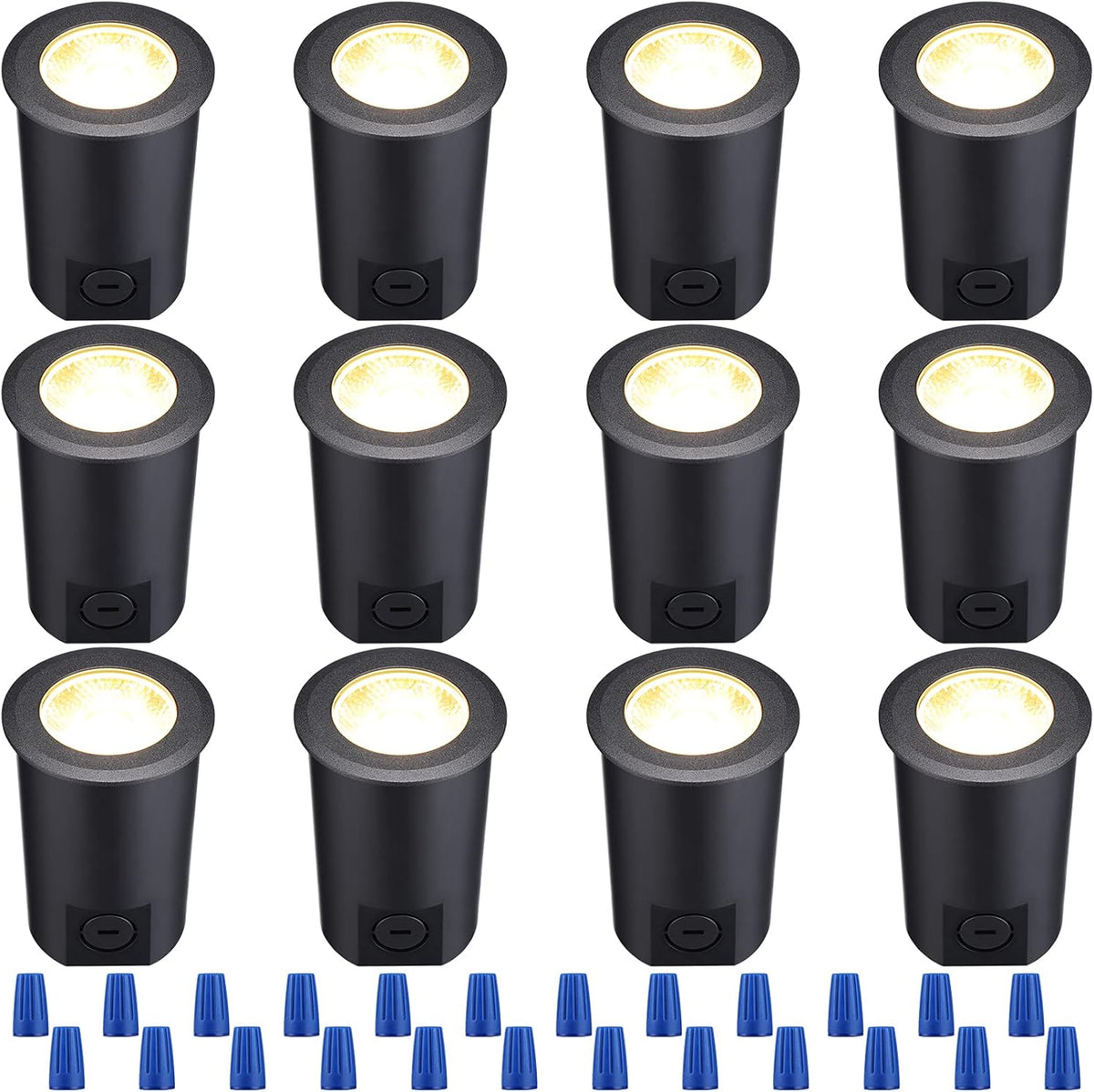 12-Pack 7W LED In-Ground Low Voltage Landscape Lights R61057
