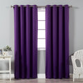 Purple Thermal Blackout Curtains Set of 2 Panels X200