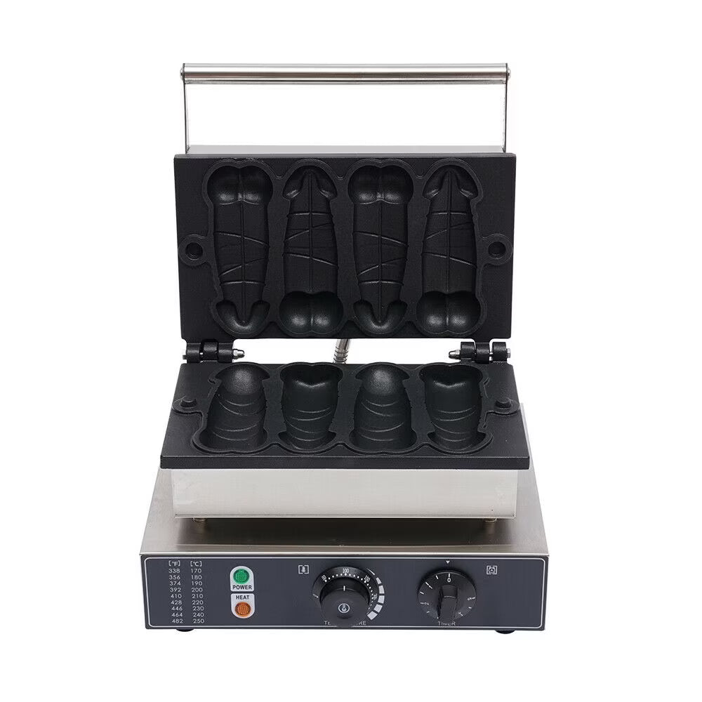 4 PCS Commercial Nonstick Electric Hot Dog Waffle Maker P340