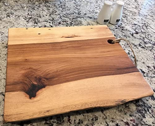 Black Walnut Live Edge Wood Serving Platter M942215