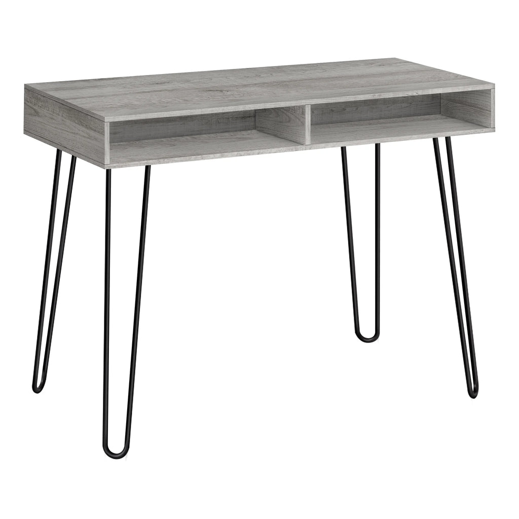 Grey Laminate Computer Desk with Storage Drawers Z62260