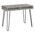 Grey Laminate Computer Desk with Storage Drawers Z62260