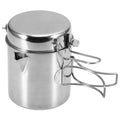1L Stainless Steel Camping Kettle with Foldable Handle X932671