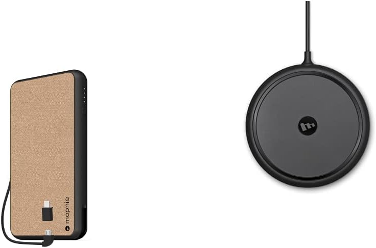 10,000mAh Qi Wireless Charging Powerstation with Built in Cables T4543