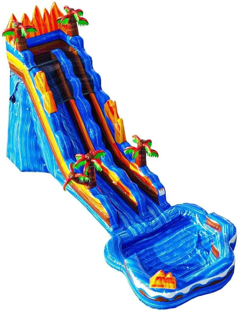 19' Inflatable Water Slide with Detachable Pool A74264