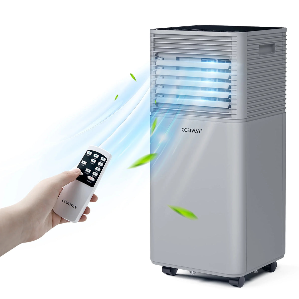 6000 BTU 3-in-1 Portable Air Conditioner with Dehumidifier & Fan Gray T3932