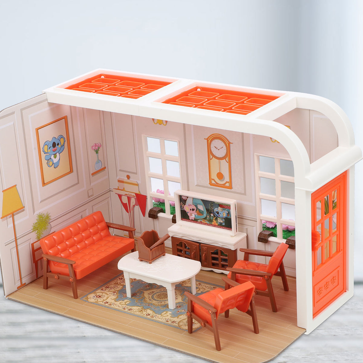 Mini Living Room Scene Toy with Furniture B10959