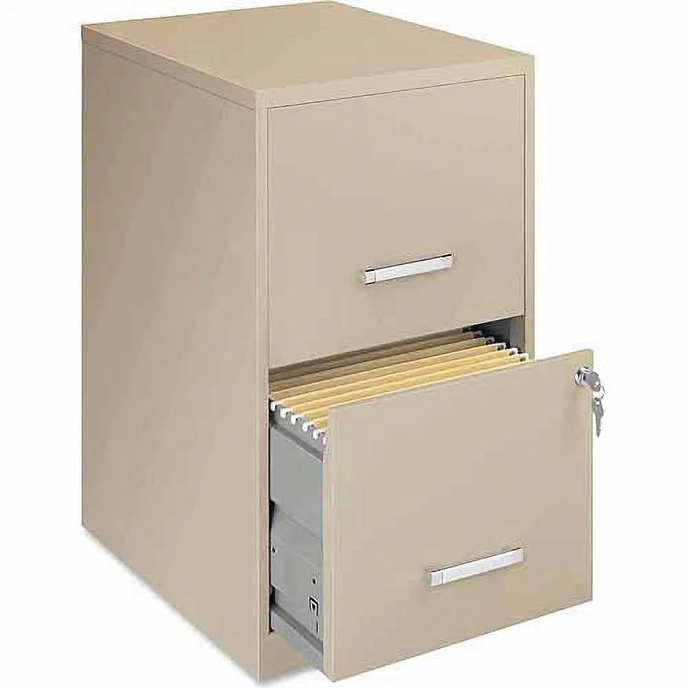 2 Drawers Vertical Steel Lockable Filing Cabinet U6444