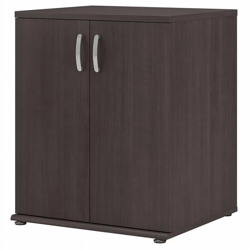 Storm Gray Engineered Wood Cabinet with Doors P3981