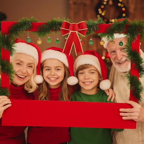 21 Pcs DIY Christmas Photo Booth Props Picture Frame 32" x 24" T7405
