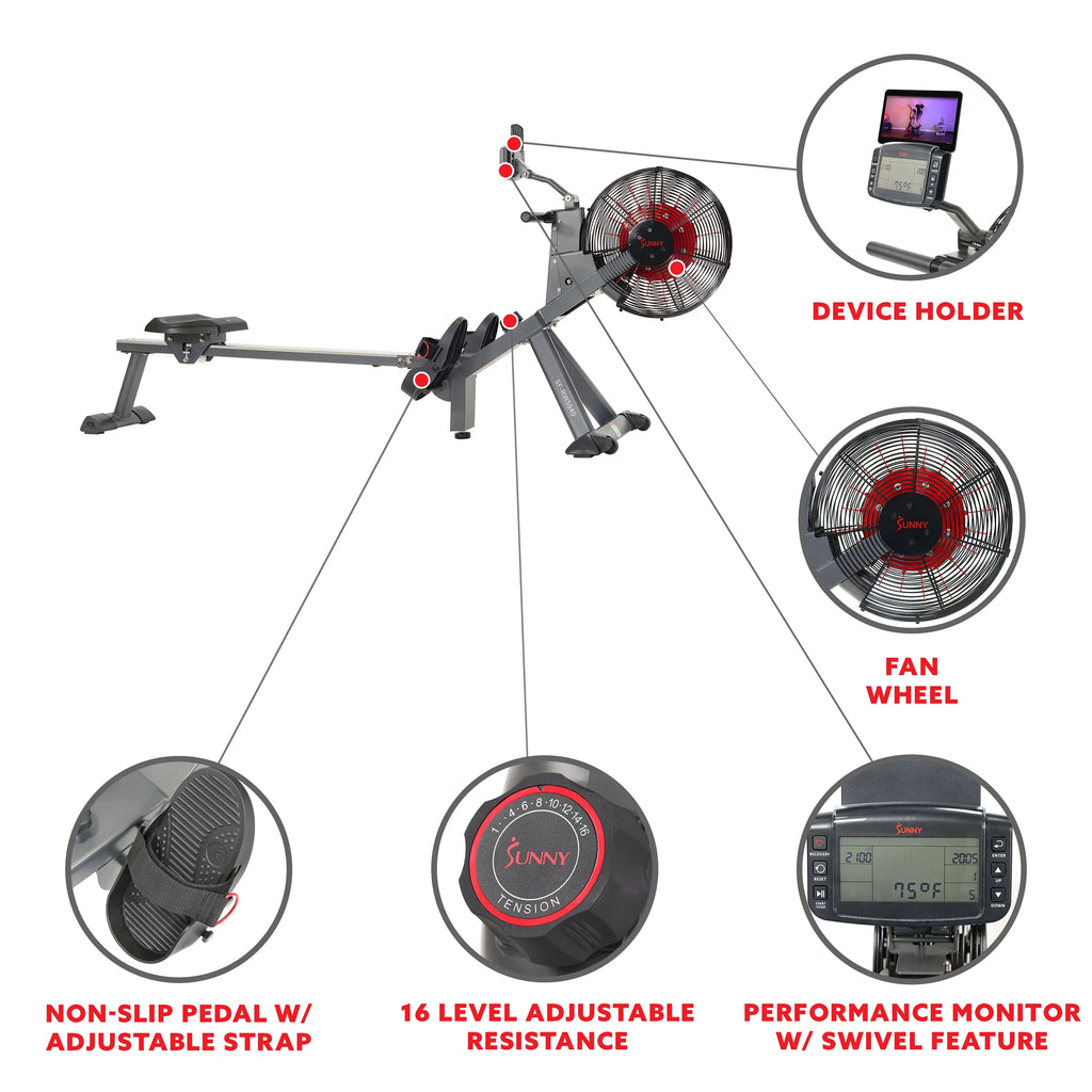 Magnetic Air Resistance Rowing Machine H4745