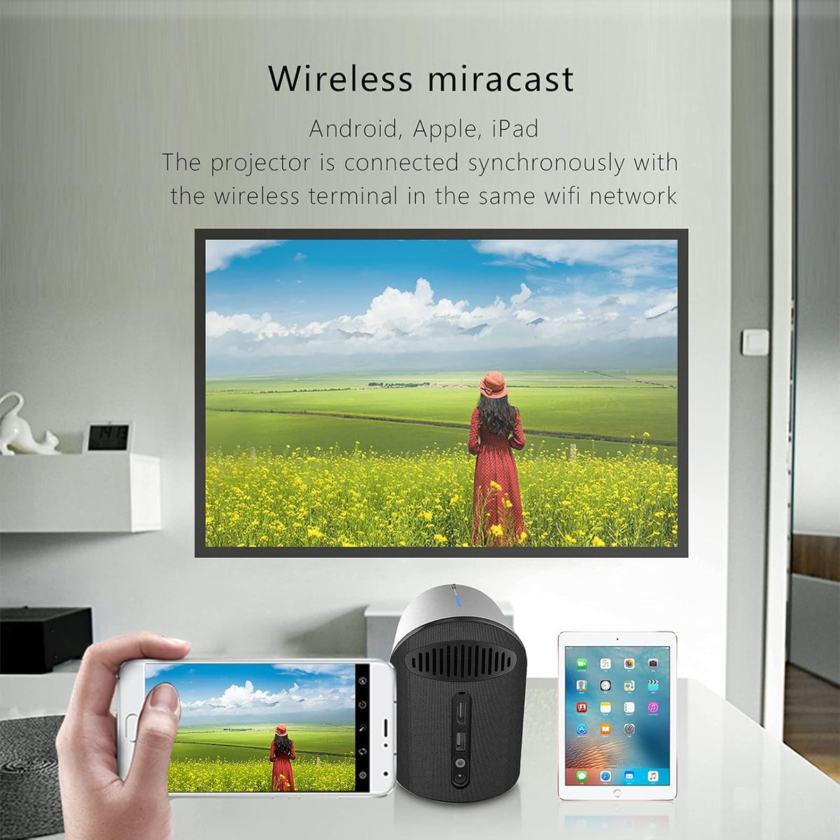 1080P Supported WiFi Mini Projector P3517