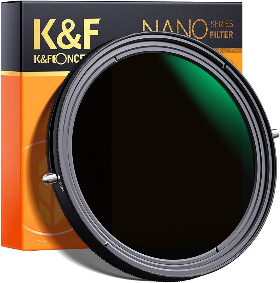 55mm Variable Fader ND2-ND32 ND Filter and CPL Circular Polarizing Filter 2 in 1 Pack of 2 L37391