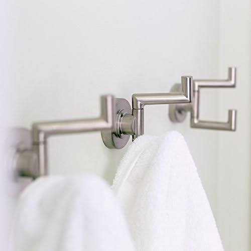 Brushed Nickel Double Robe Hook L8514