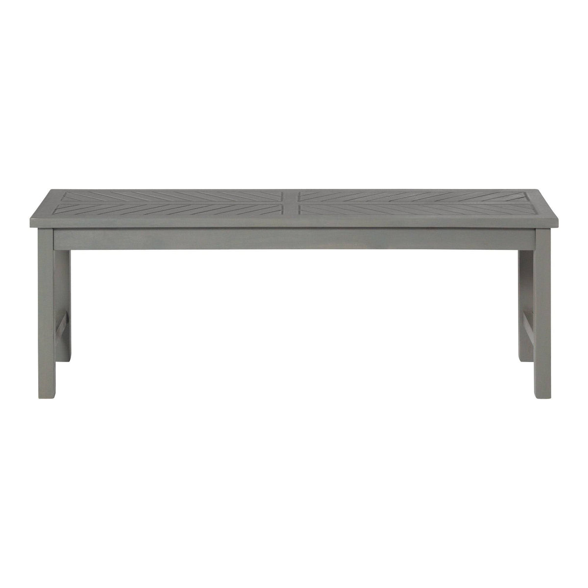 Dark Brown Chevron Patio Bench D671