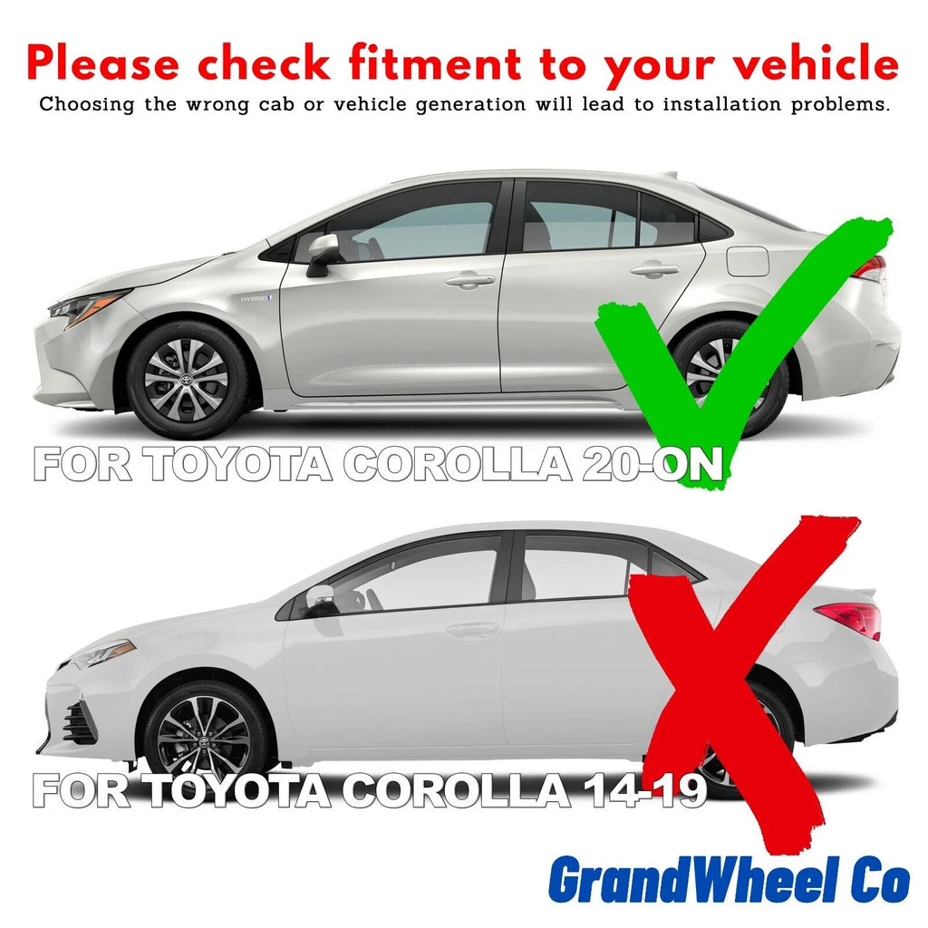 Smoke Tinted In-channel Side Window Vent Visor Deflectors Rain Guards 4 pcs T951620