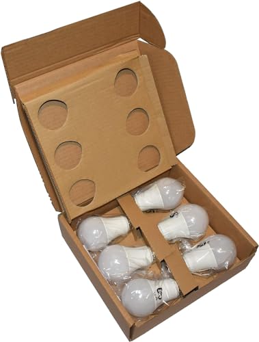 A19 LED Light Bulbs 60 Watt Equivalent 9W E26 Soft White 2700K Dimmable 6-Pack X59459