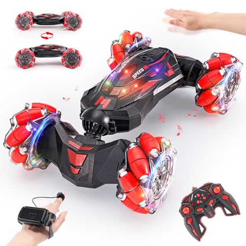 Gesture Sensing RC Stunt Car 4WD Drift 360° Flips with Lights & Music I412