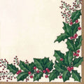 Winter Holly Luncheon Napkin (Case of 12) R6189