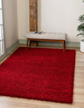 Cherry Red 5' x 8' Shag Rug H428539