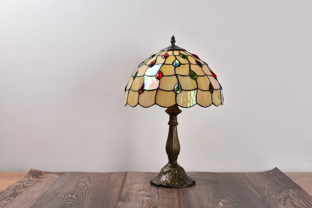 Tiffany Style Table Lamp Stained-Glass 18.1'' H Multi-Color G314
