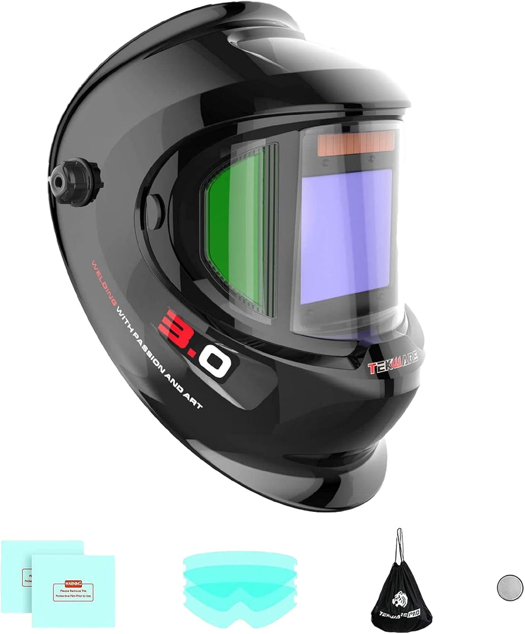 Welding Helmet Auto Darkening with 4 Arc Sensor Variable Shade V57793