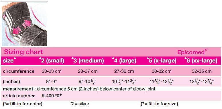 Silver Elbow Support P981895