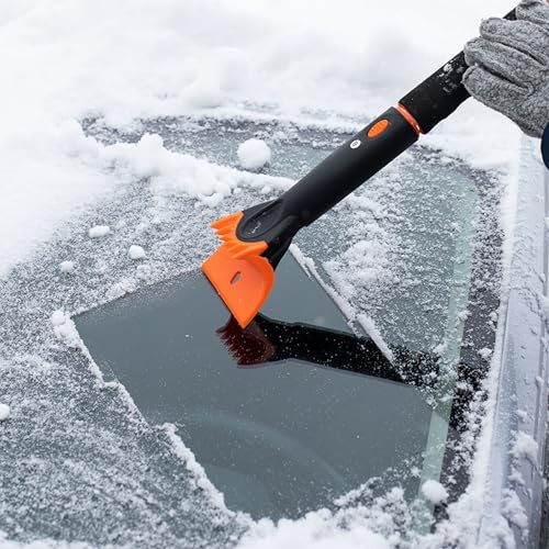 Extendable Snow Brush with Detachable Ice Scraper S7601