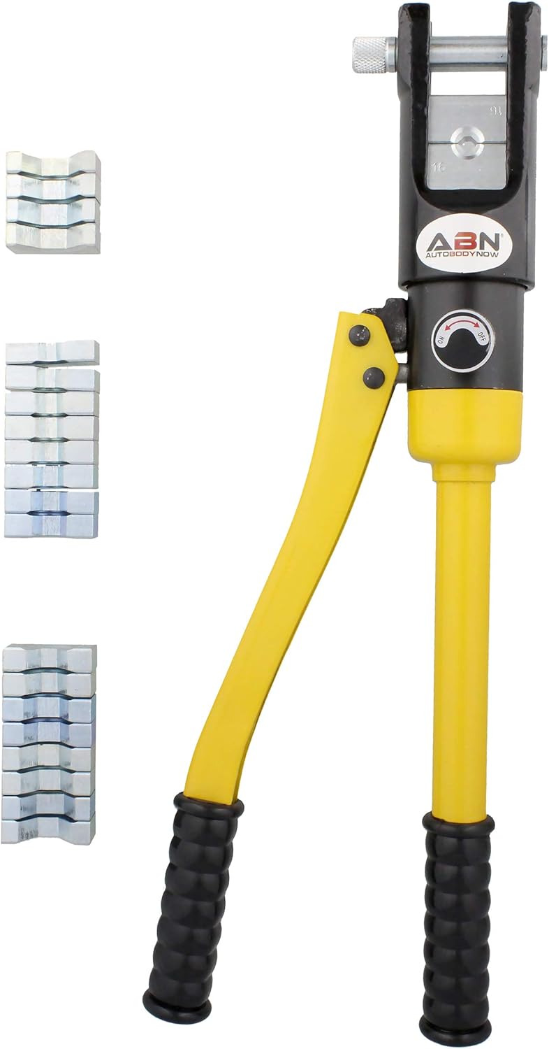 16 Ton Hydraulic Cable Crimper with 11 Crimper Dies J10880