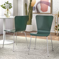 Set of 2 Dark Green Bentwood Dining Chair S58145