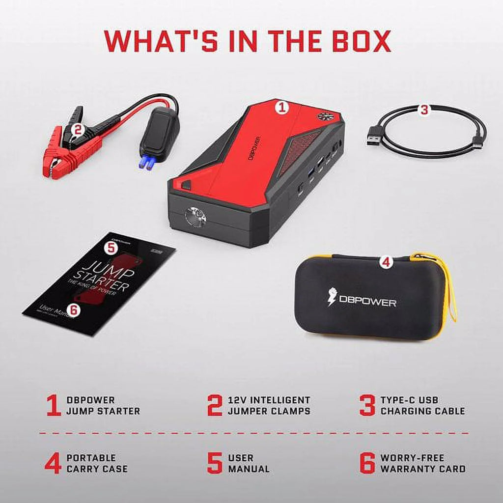 1600A 18000mAh Portable Car Battery Jump Starter F835