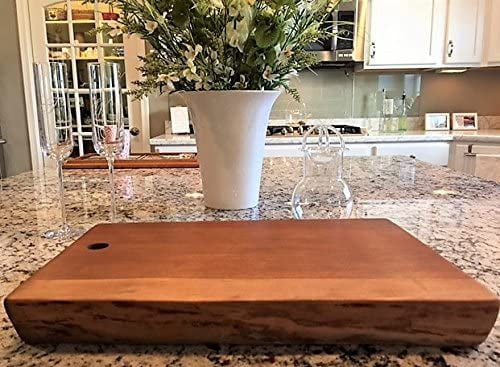 Black Walnut Live Edge Wood Serving Platter M942215