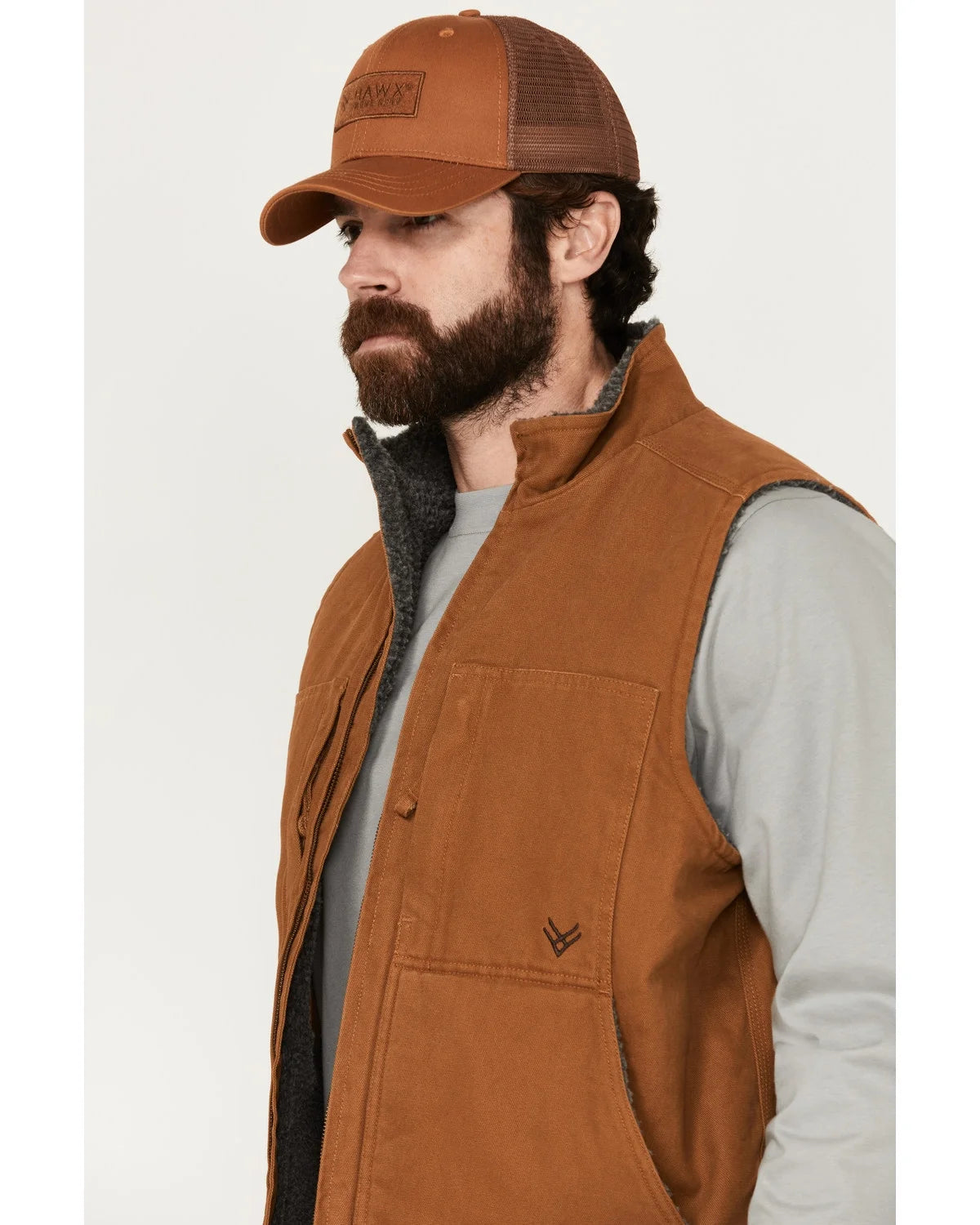 Rust Copper Large Duck Work Vest U862351