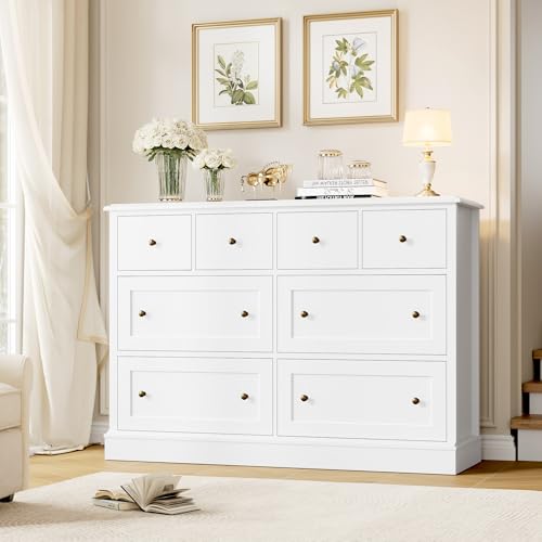 8 Drawer Walnut Wood Dresser R2332
