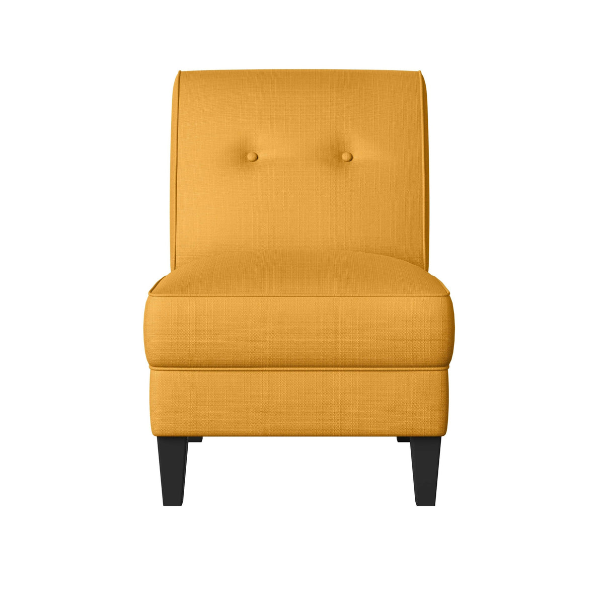 Orange Linen Armless Chair C422
