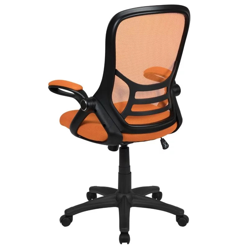Orange Ergonomic Mesh Office Swivel Chair C9386