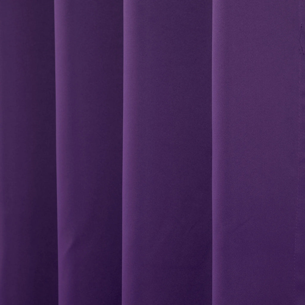 Purple Thermal Blackout Curtains Set of 2 Panels X200